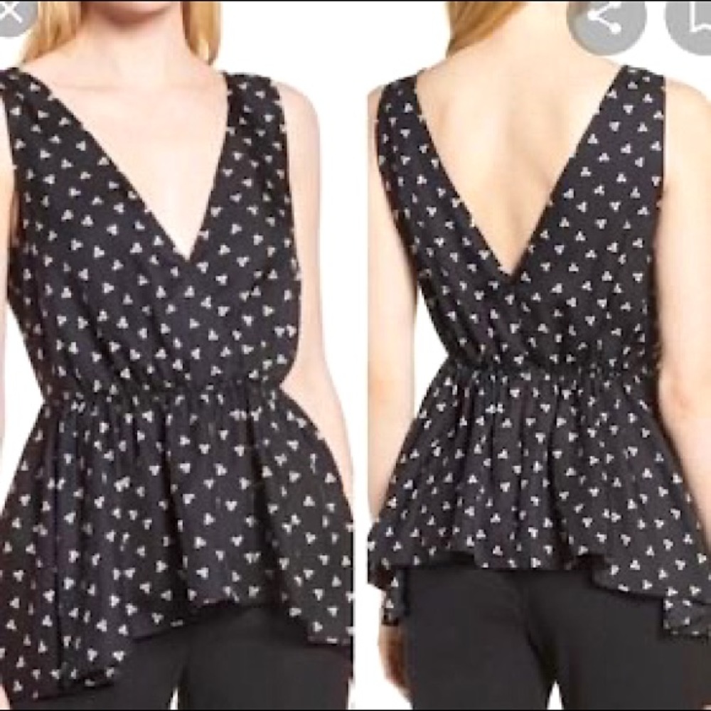 Lewit Silk Peplum Blouse